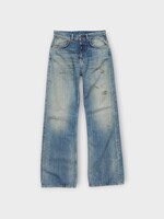 Acne Studio Acne Studio Jeans, Blue, Cotton Mid Waist Flare Leg Denim Pants In Mid Blue