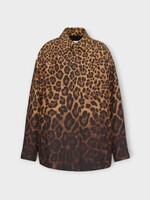 Valentino Valentino Shirt, Print, Virgin Wool & Silk Oversized Animal Print Shirt in Ombre