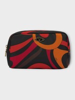Pucci Pucci Bag, Print, Big Beauty Case In Orange & Black w/ Marmo Print