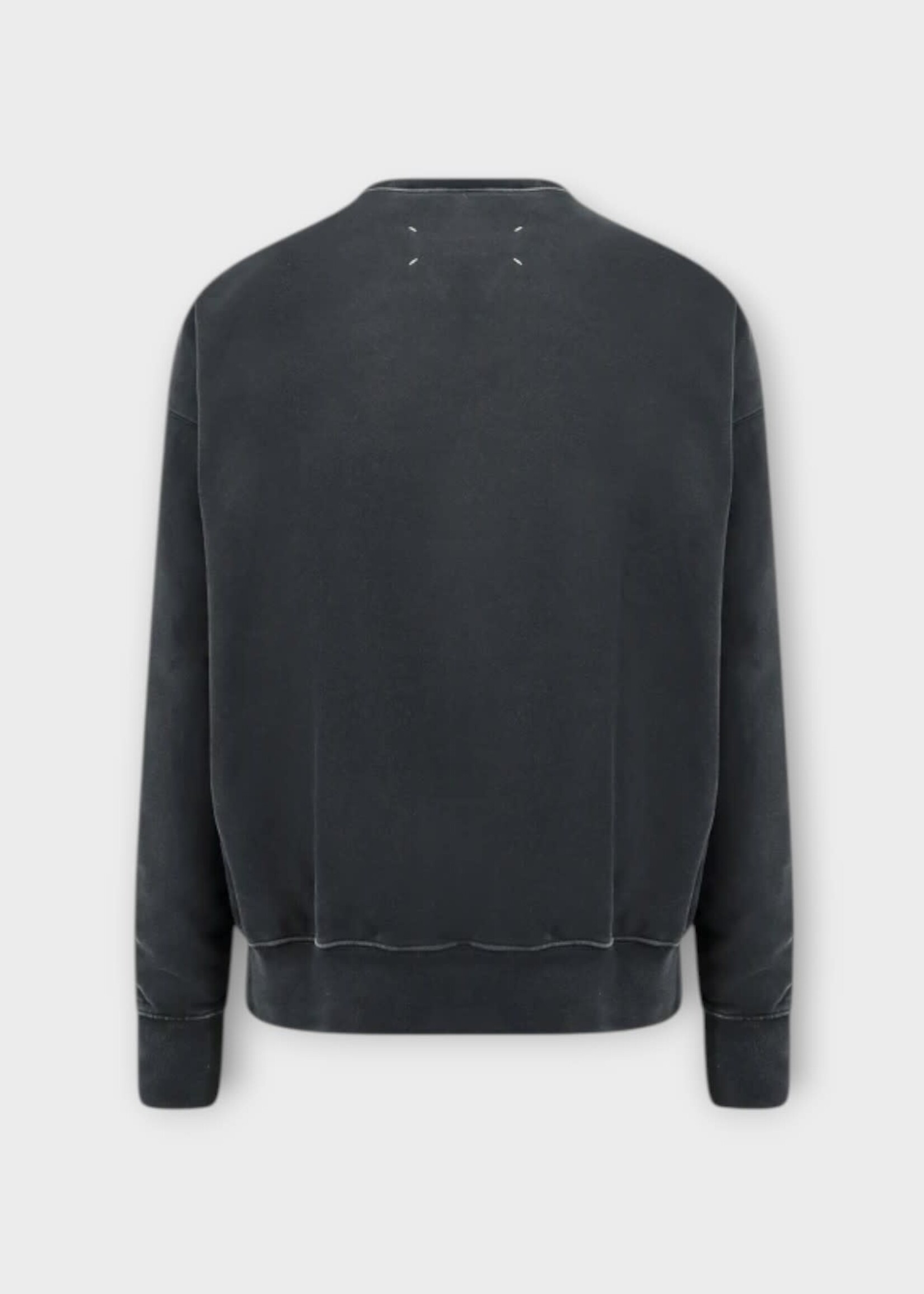 Maison Margiela Maison Margiela Sweatshirt, Black, Cotton Crew Neck Sweatshirt In Vintage Black