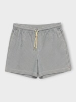 Orlebar Brown Orlebar Brown Swimwear, Print, Boxer III Drawcord Swim Trunks in Nova Blue w/ Seersucker Stripe