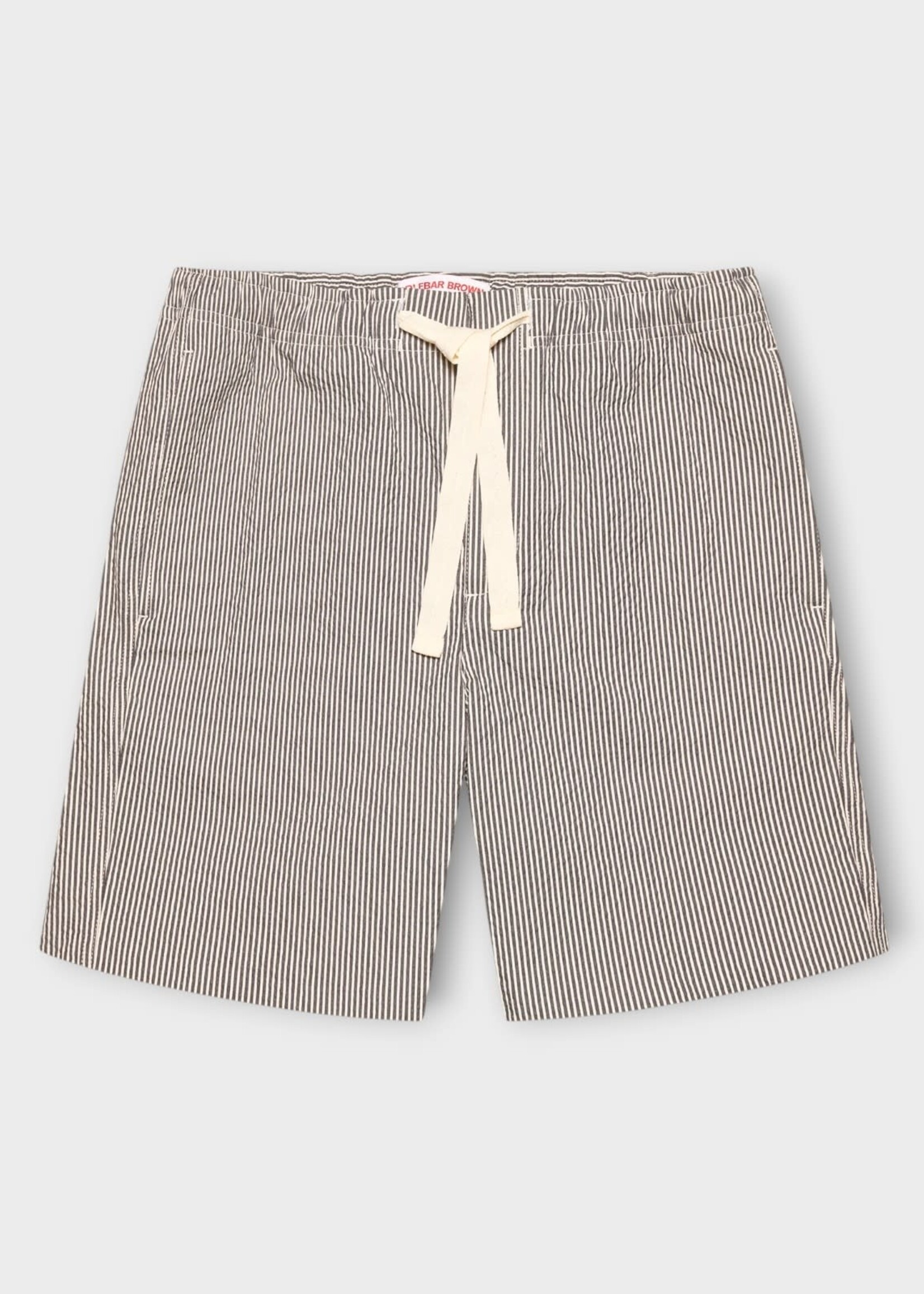 Orlebar Brown Orlebar Brown Swimwear, Print, Alex Drawcord Swim Trunks in Charcoal & White Stripe Print