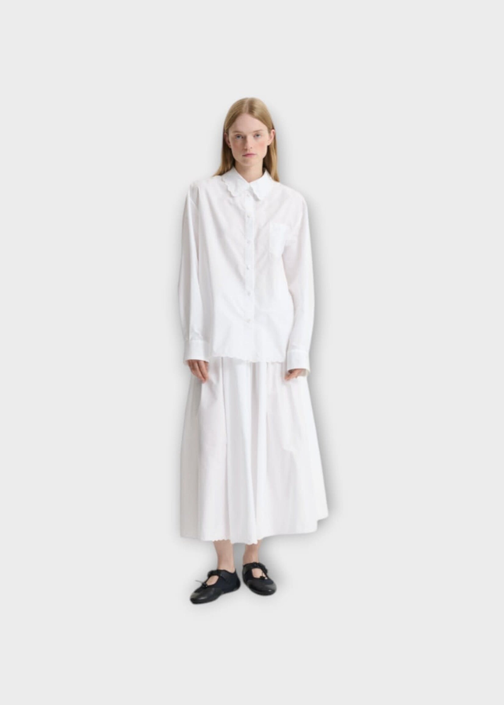 Cecilie Bahnsen Cecilie Bahnsen Shirt, White, Cbdria Shirt Broderie Anglaise In White