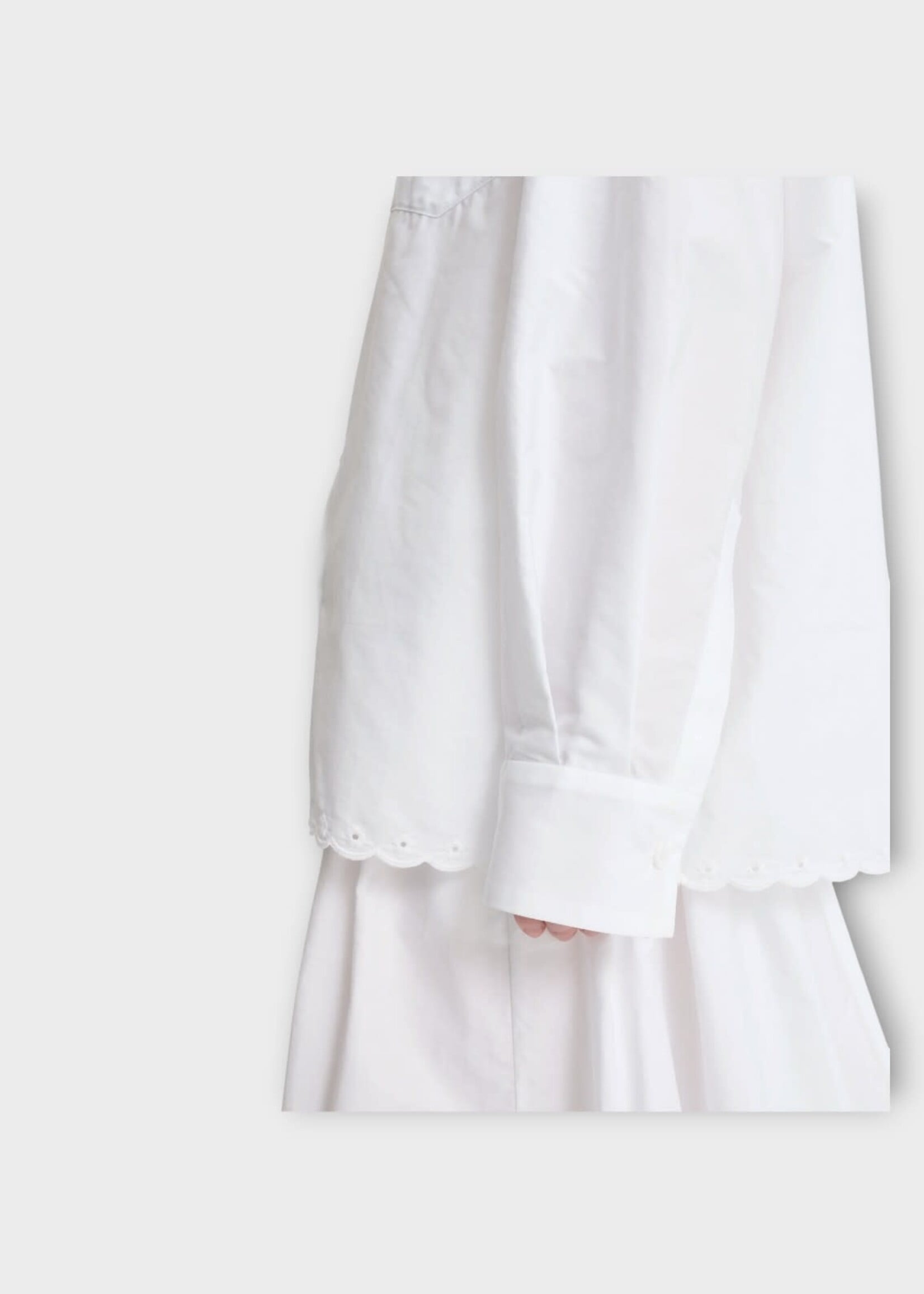 Cecilie Bahnsen Cecilie Bahnsen Shirt, White, Cbdria Shirt Broderie Anglaise In White
