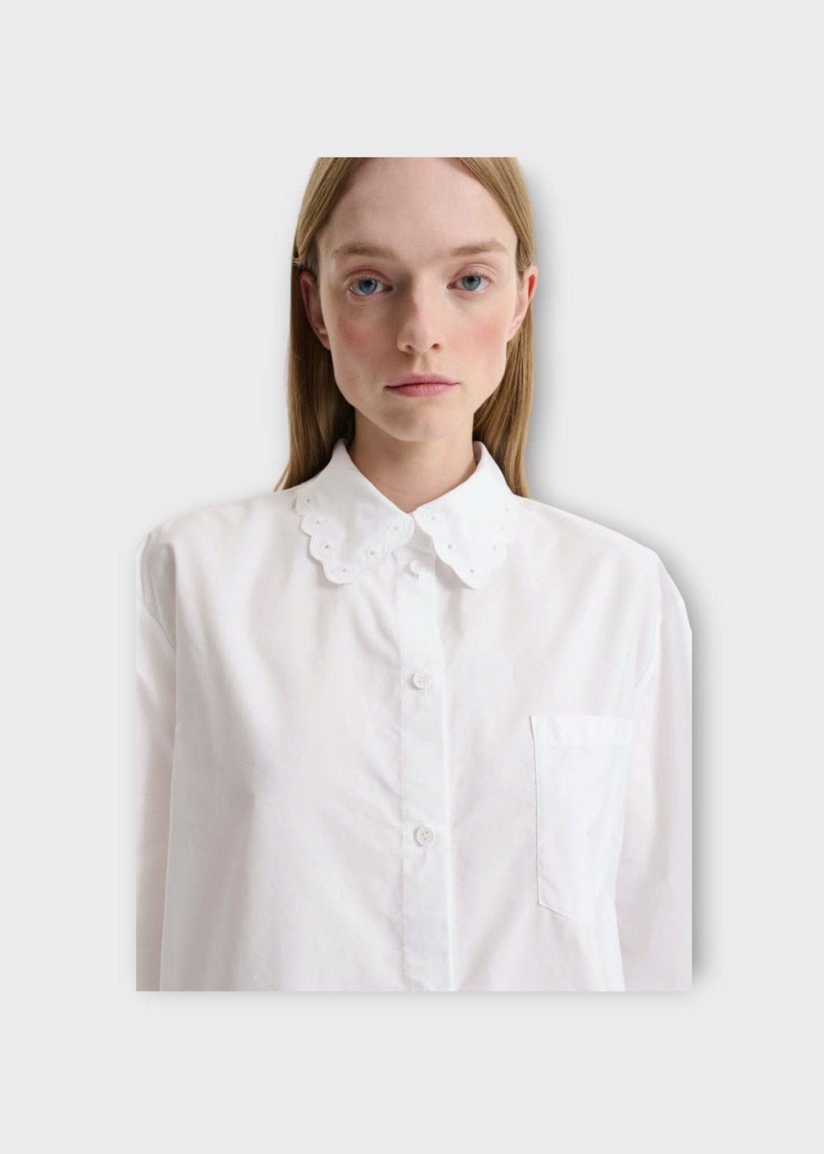 Cecilie Bahnsen Cecilie Bahnsen Shirt, White, Cbdria Shirt Broderie Anglaise In White