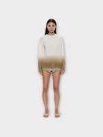 Christopher Esber Christopher Esber Knitwear, Multi, Ombre Monument Cashmere Sweater In Chalk & Shore