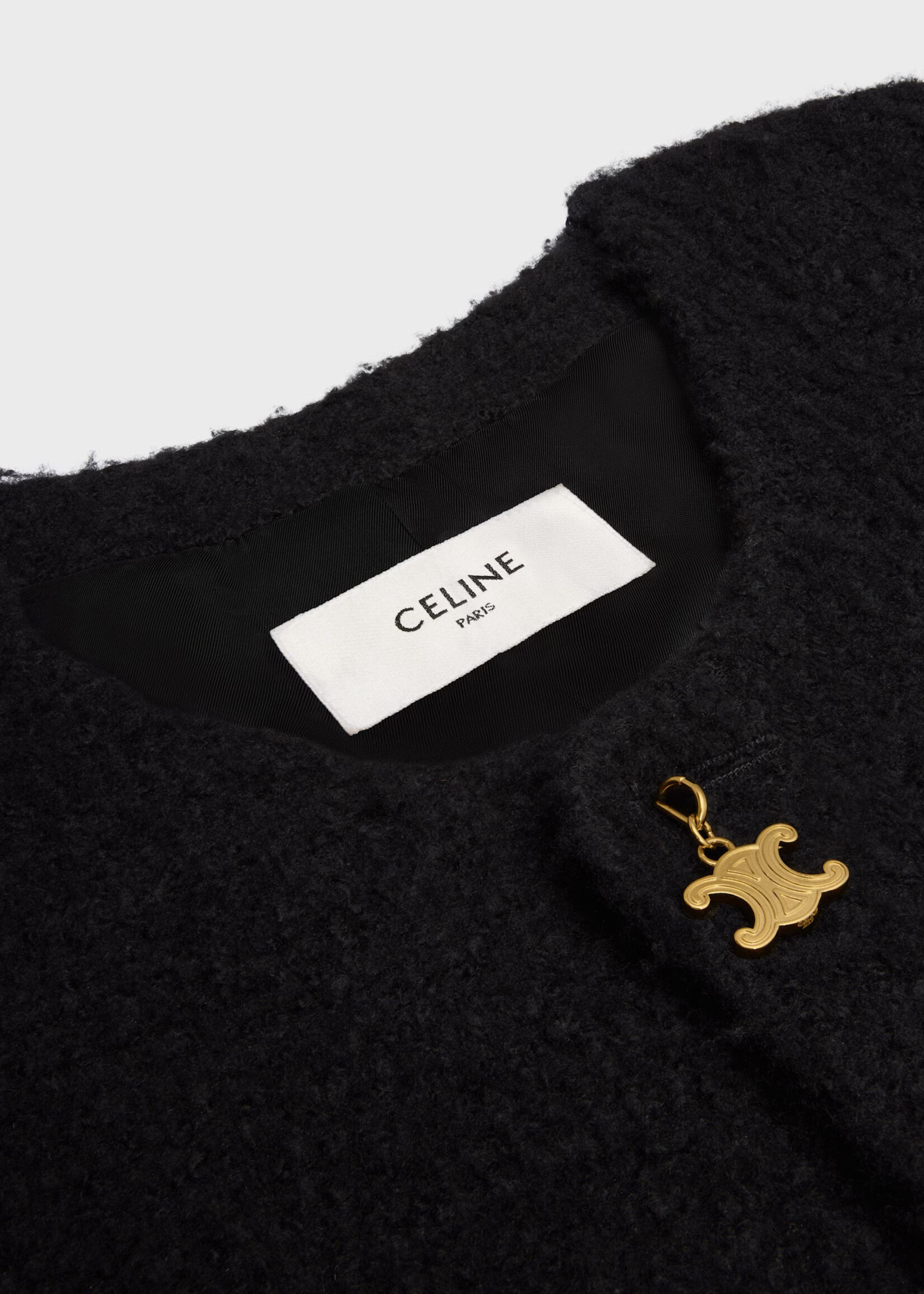 Celine Celine Coat, Black, Maggie Cashmere & Wool Natte Coat In Black w/ Patch Pockets