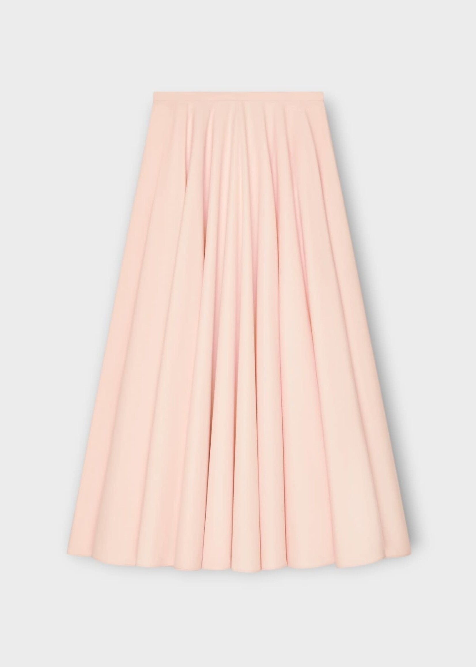Givenchy Givenchy Skirt, Pink, Poplin Circular Long Skirt In Silk Pink
