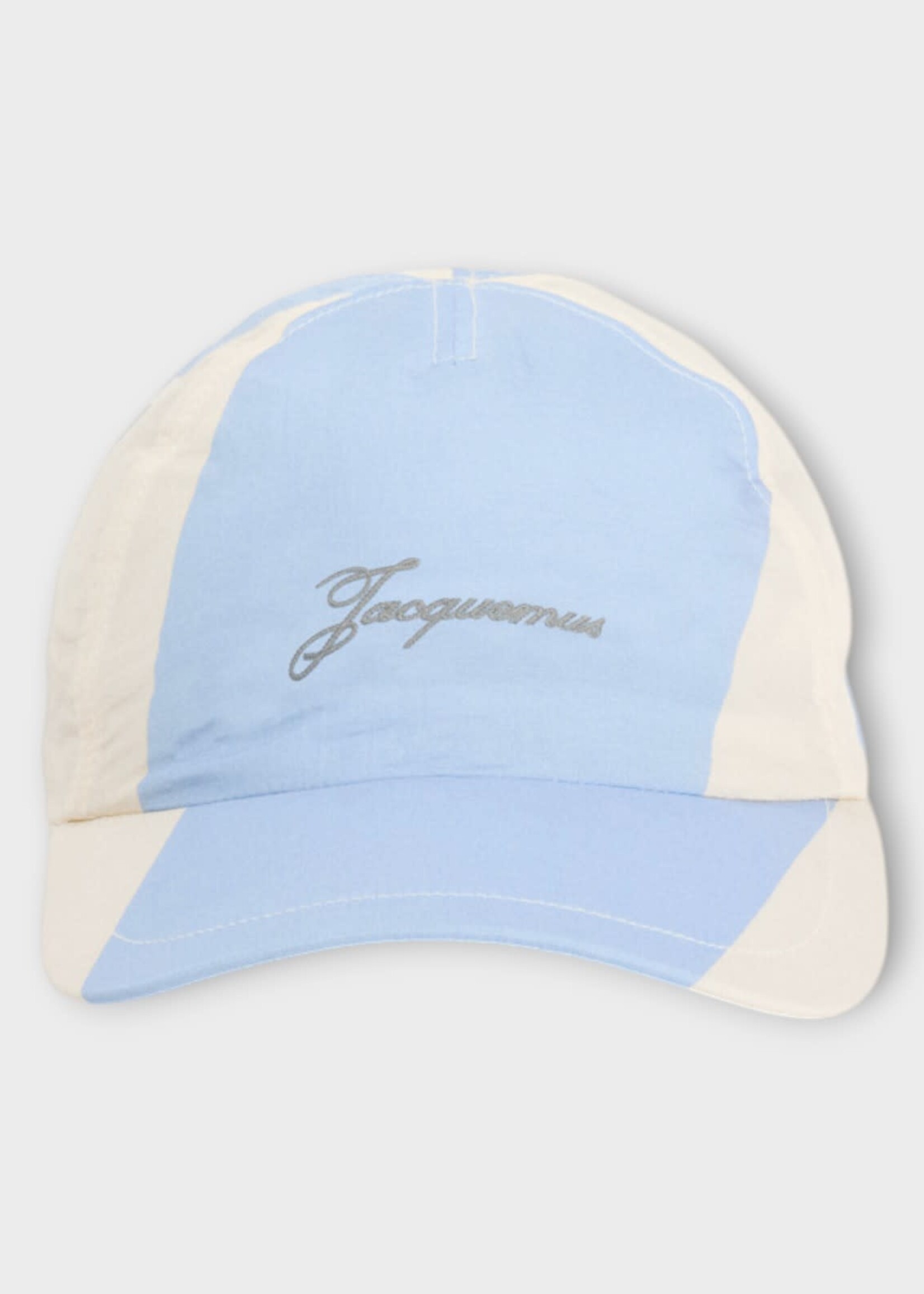 Jacquemus Jacquemus Hat, Print, Baluchon Nylon Baseball Cap w/ Maxi Stripes Print