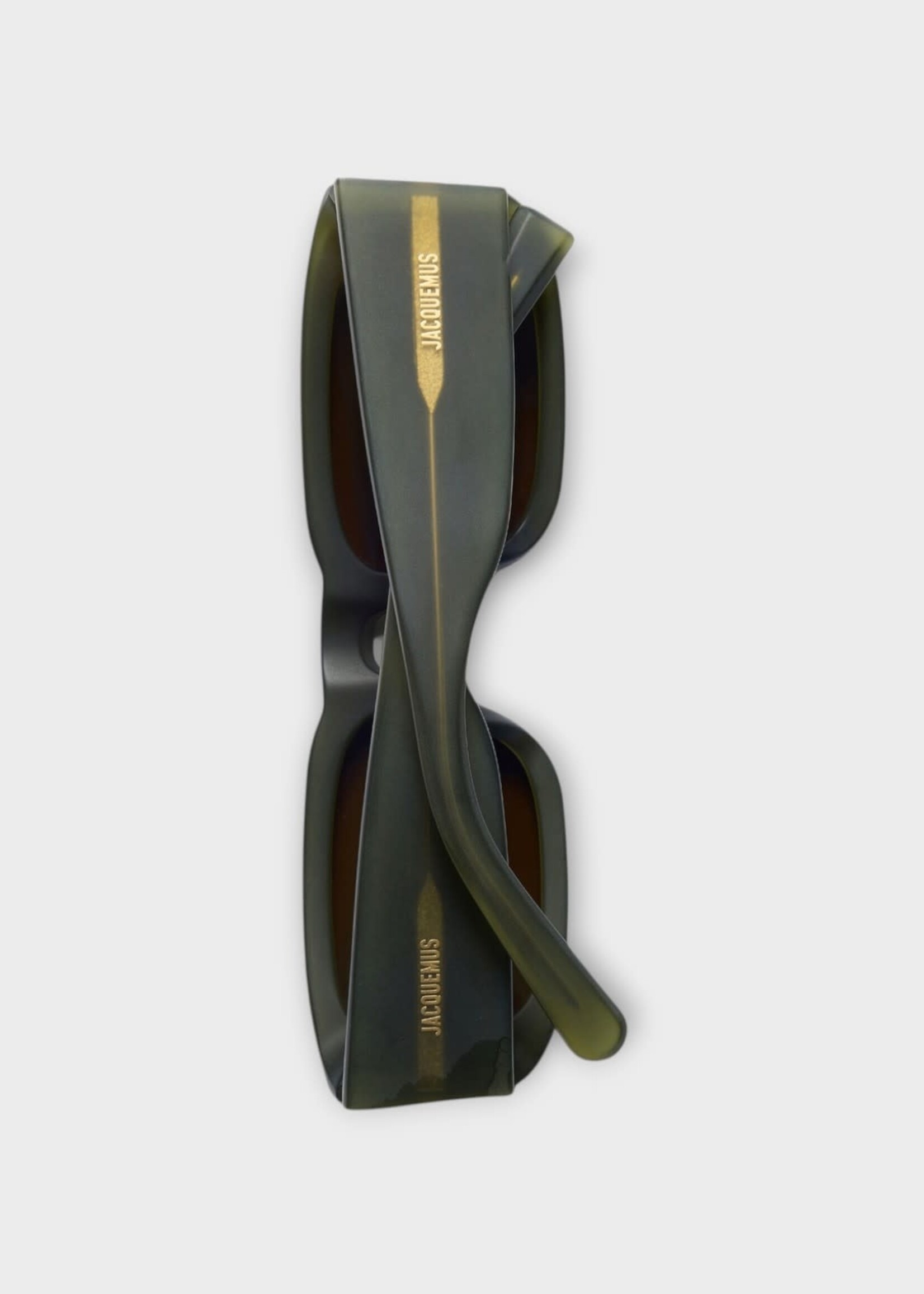 Jacquemus Jacquemus Sunglasses, Green, Les Lunettes Jac195 In Dark Green Matt
