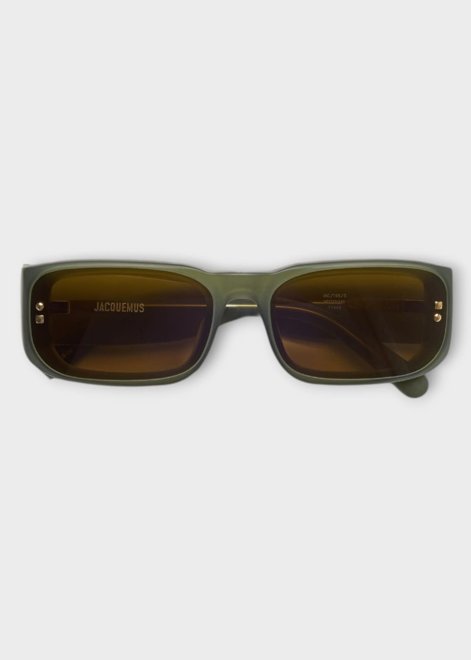 Jacquemus Jacquemus Sunglasses, Green, Les Lunettes Jac195 In Dark Green Matt