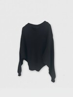 Marie Adam-Leenaerdt Marie Adam-Leenaerdt Knitwear, Black, Cotton Upside Down Sweater