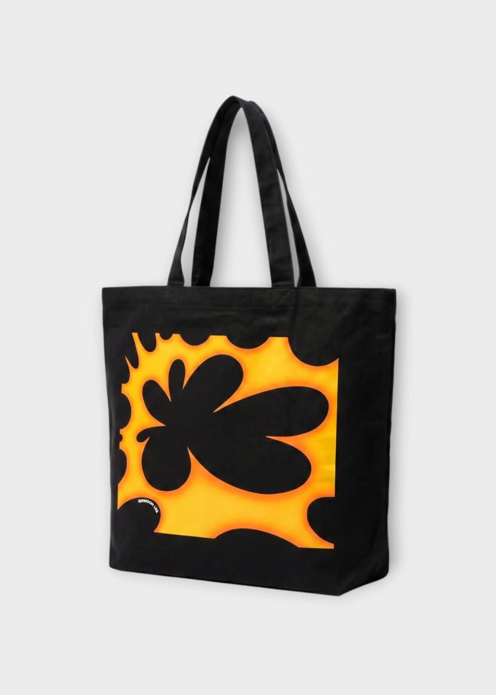 Tasoni Tasoni Bag, Black, Gowoon Lee x Tasoni Printed Tote Bag In Black