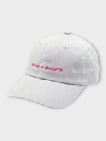 Tasoni Tasoni Hat, Blue, Alexandra Bachzetsis x Tasoni Baseball Cap In Light Blue w/ "Make A Dance" Embroidery