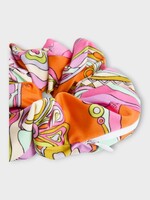 Pucci Pucci Hair Accessory, Print, Zipped Scrunchie In Multicolor w/ Orchidee Print