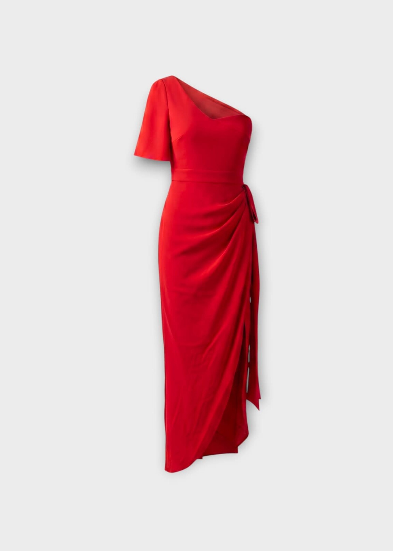 Valentino Valentino Dress, Red, Silk Solid Gown In Paris