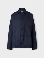 Massimo Alba Massimo Alba Jacket, Blue, Florida Cotton Collared In Blue w/ Patch Pockets