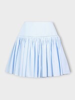 Alaia Alaia Skirt, Multi, Cotton Basque Striped Mini Skirt In Blue & White