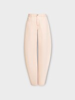 Alaia Alaia Jeans, Pink, Round Tinted Denim Pants In Rose Pale