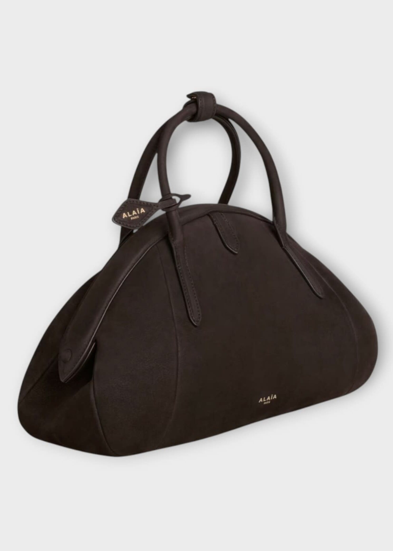 Alaia Alaia Bag, Brown, Purse Small Top Handle Bag In Dark Brown
