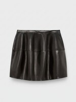 Loewe Loewe Skirt, Black, Leather Balloon Mini Skirt In Black