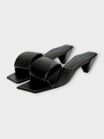 Loewe Loewe Heels, Black, Origami Slide Square 45mm In Black