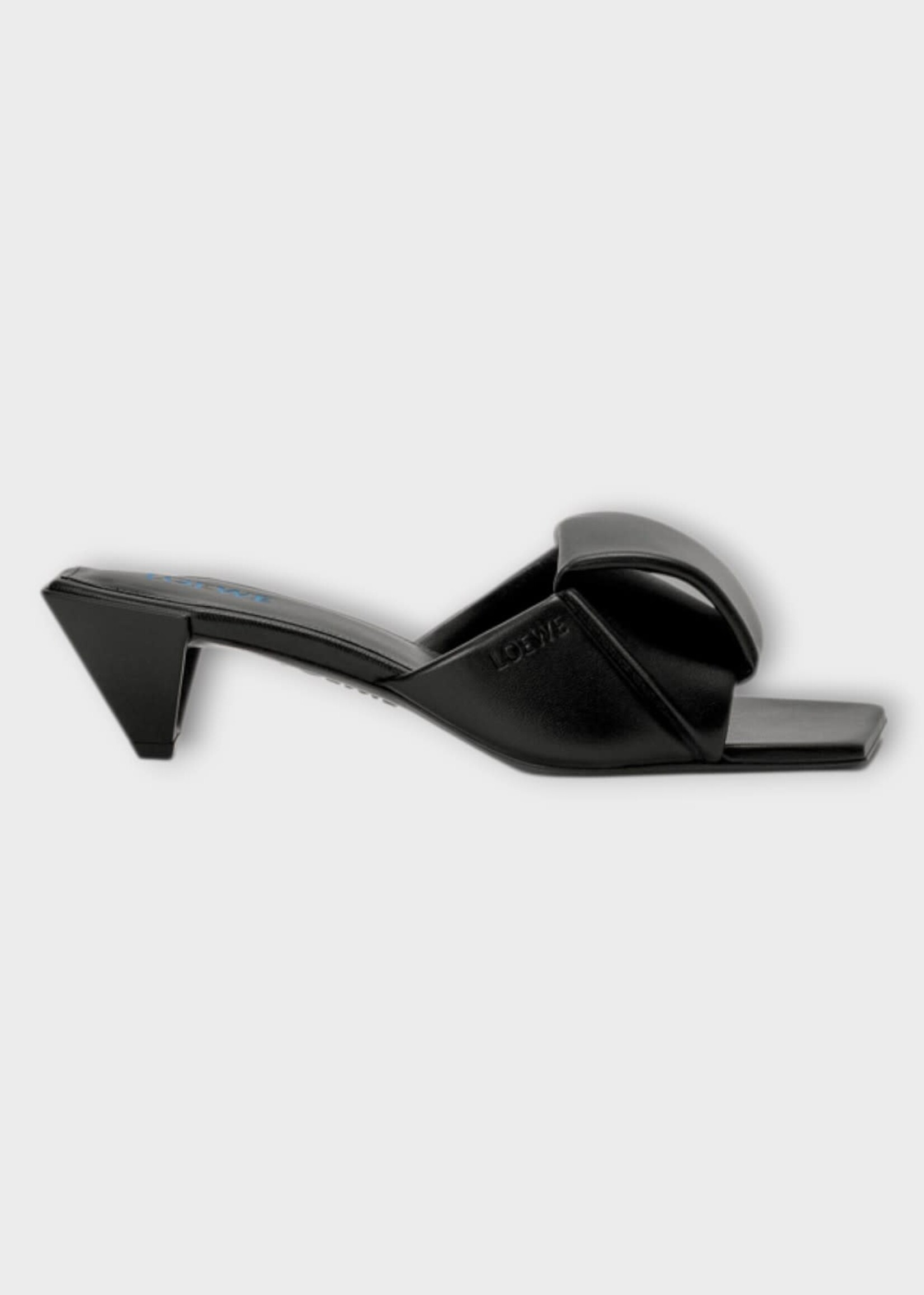 Loewe Loewe Heels, Black, Origami Slide Square 45mm In Black