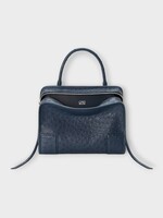 Loewe Loewe Bag, Navy, Amazona 180 Ostrich Medium Bag In Deep Navy
