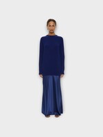 Christopher Esber Christopher Esber Dress, Blue, Cashmere Monument Long Dress In Ink