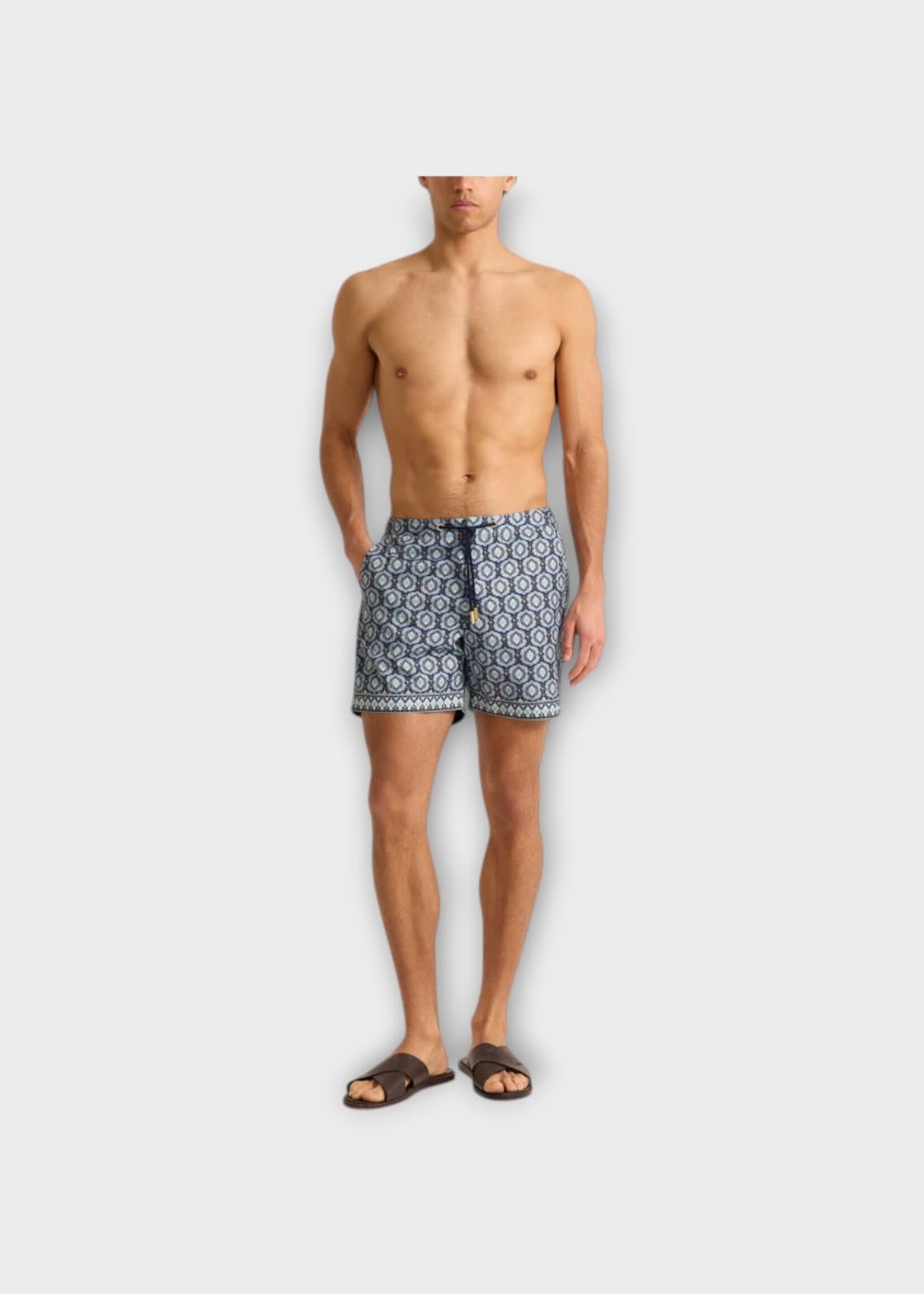 Orlebar Brown Orlebar Brown Swimwear, Night Iris, Bulldog Drawcord Passetto Iin Night Iris