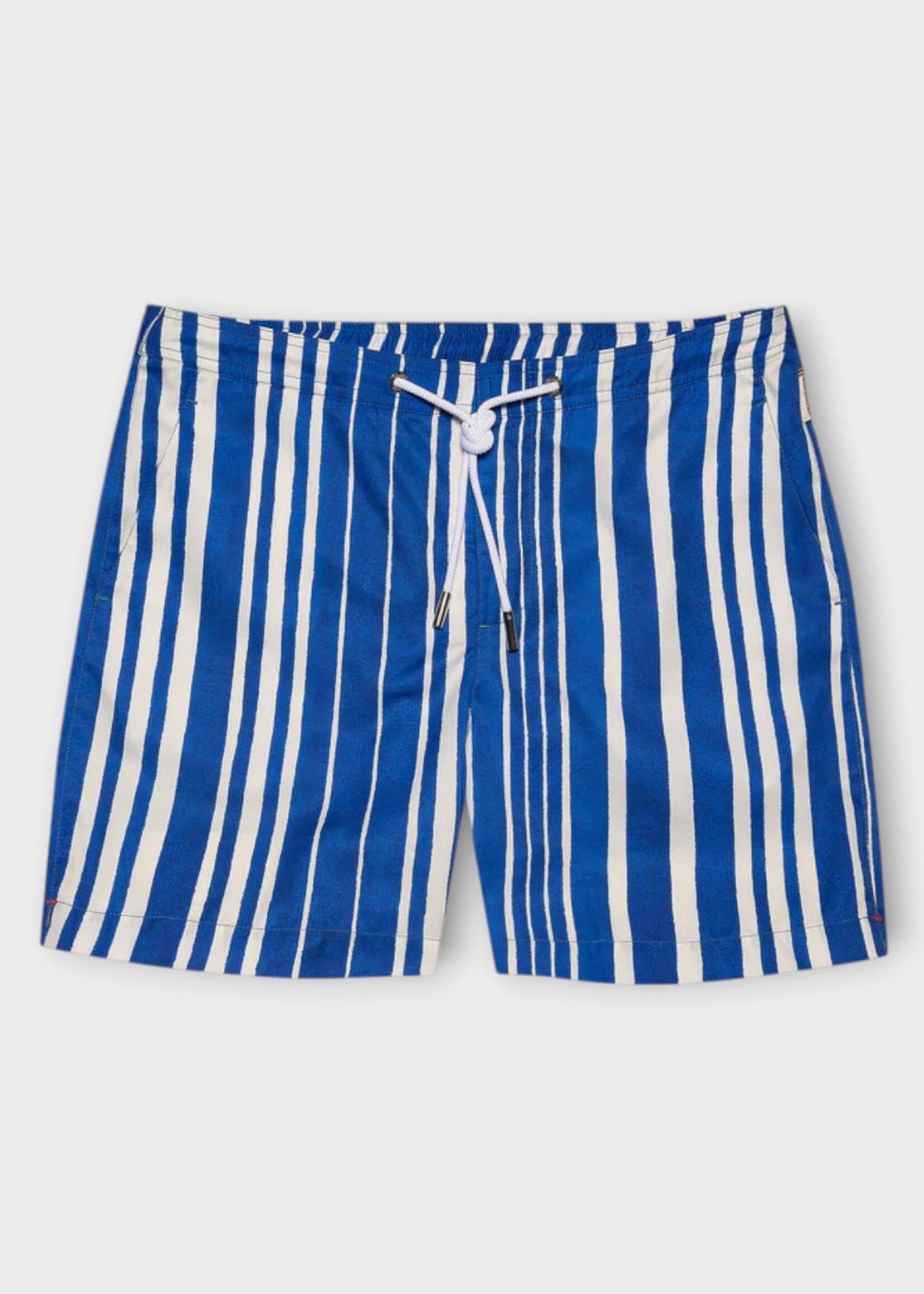 Orlebar Brown Orlebar Brown Swimwear, Print, Bulldog Drawcord Sun Striped Swim Trunks in Aero Blue
