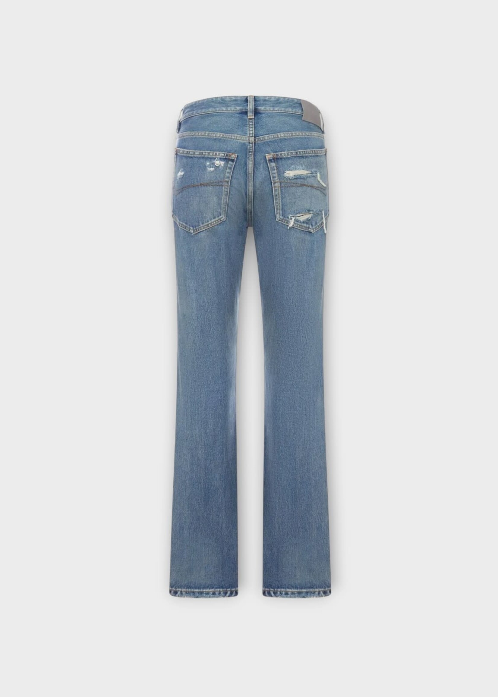 Balenciaga Balenciaga Trousers, Blue, Cotton Denim Straight Slim Leg Jeans In Dark Blue