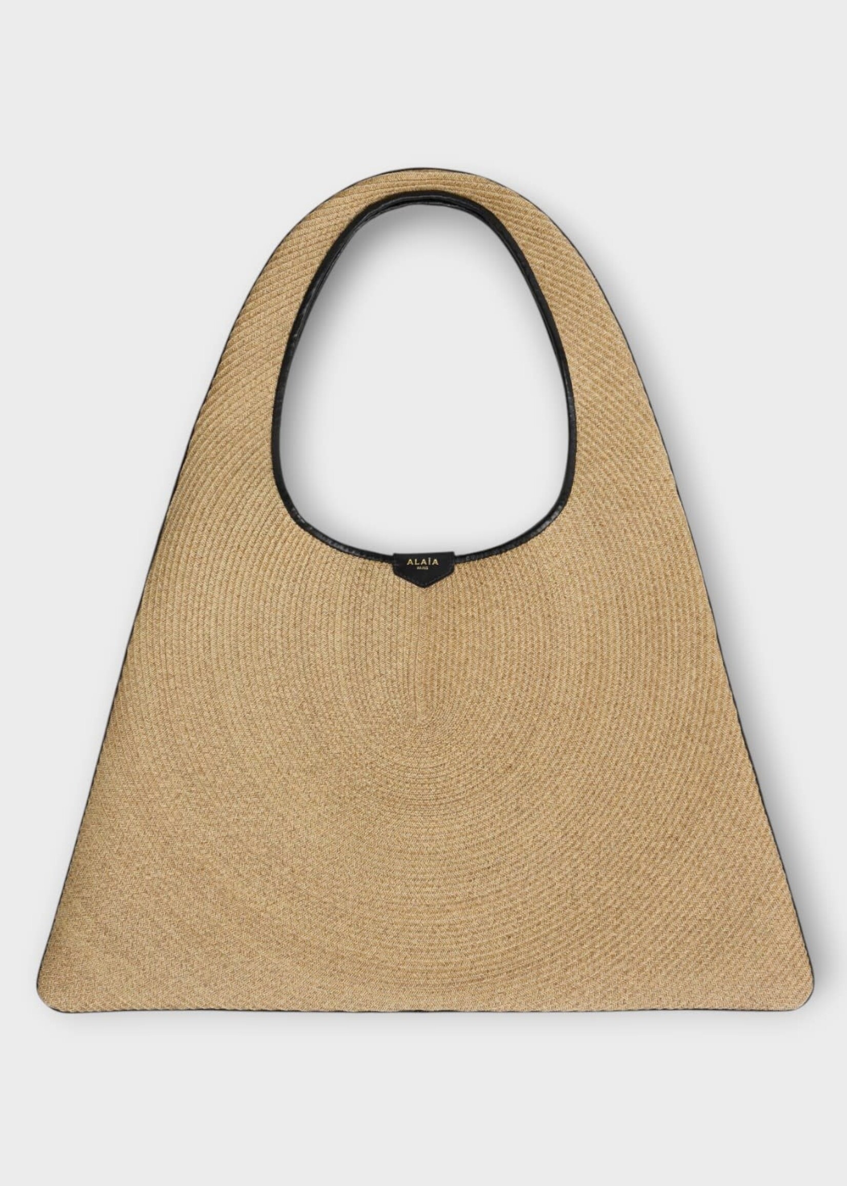 Alaia Alaia Bag, Brown, Paper Straw One Piece Hobo Bag In Brun