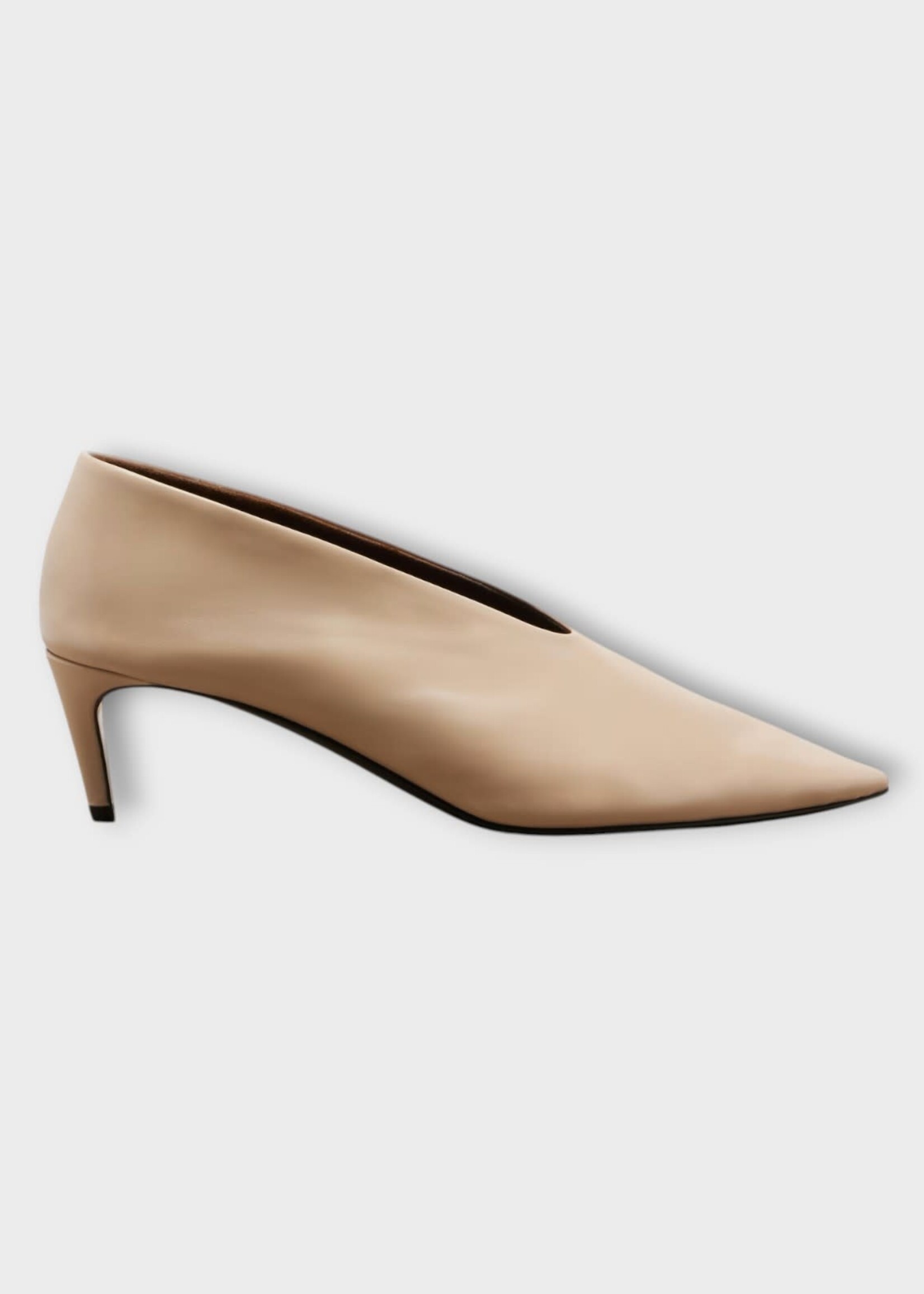 Khaite Khaite Shoes, Beige, Miriam Calfskin Pump In Nude w/ 50mm heel