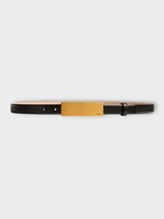 Khaite Khaite Belt, Black, Berlin Leather Belt In Black w/ Antique 18k Gold Brass