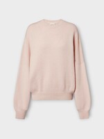Khaite Khaite Knitwear, Pink, Margaux Cashmere Relaxed Crewneck Sweater In Dusty Rose