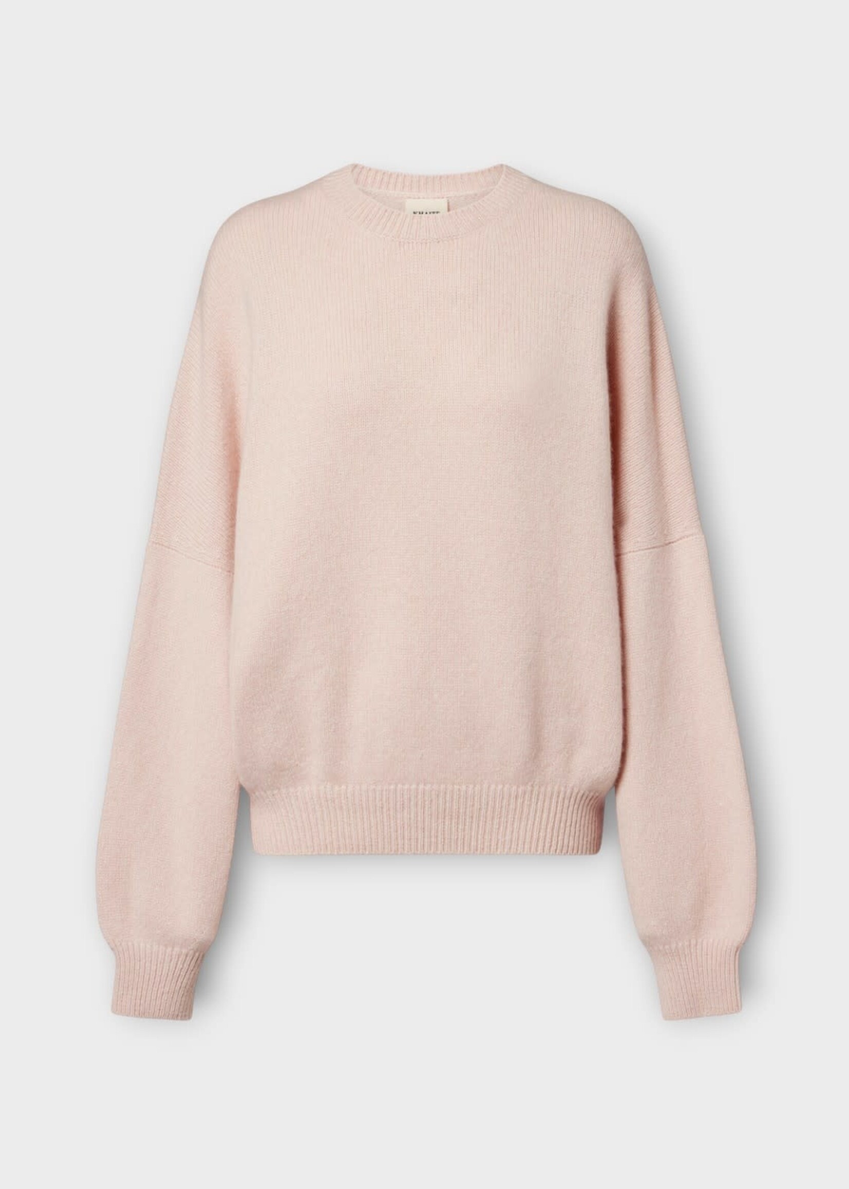 Khaite Khaite Knitwear, Pink, Margaux Cashmere Relaxed Crewneck Sweater In Dusty Rose