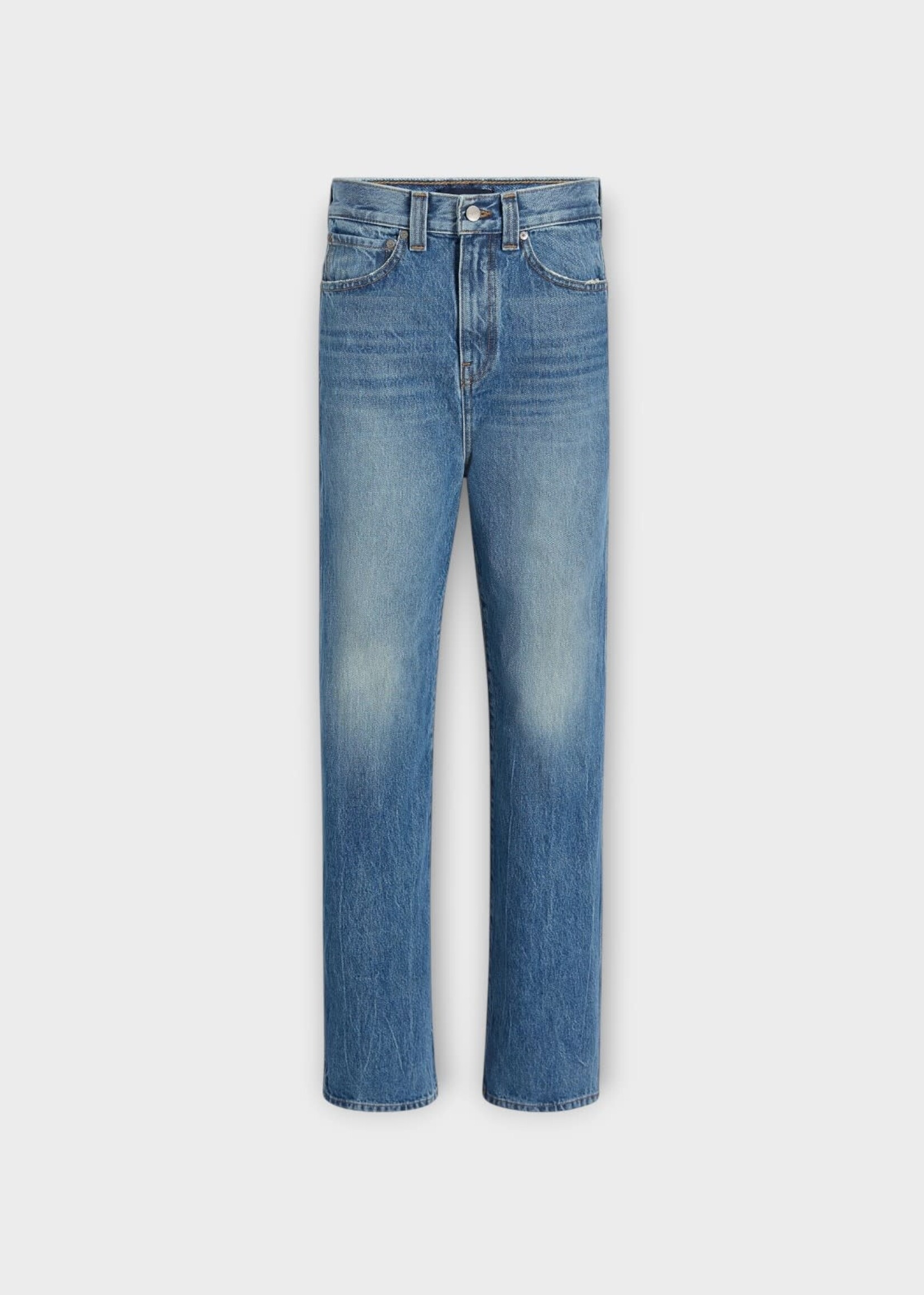 Khaite Khaite Jeans, Blue, Bonnie Denim Low-Rise Relaxed Rigid Jeans In Holbrook Wash