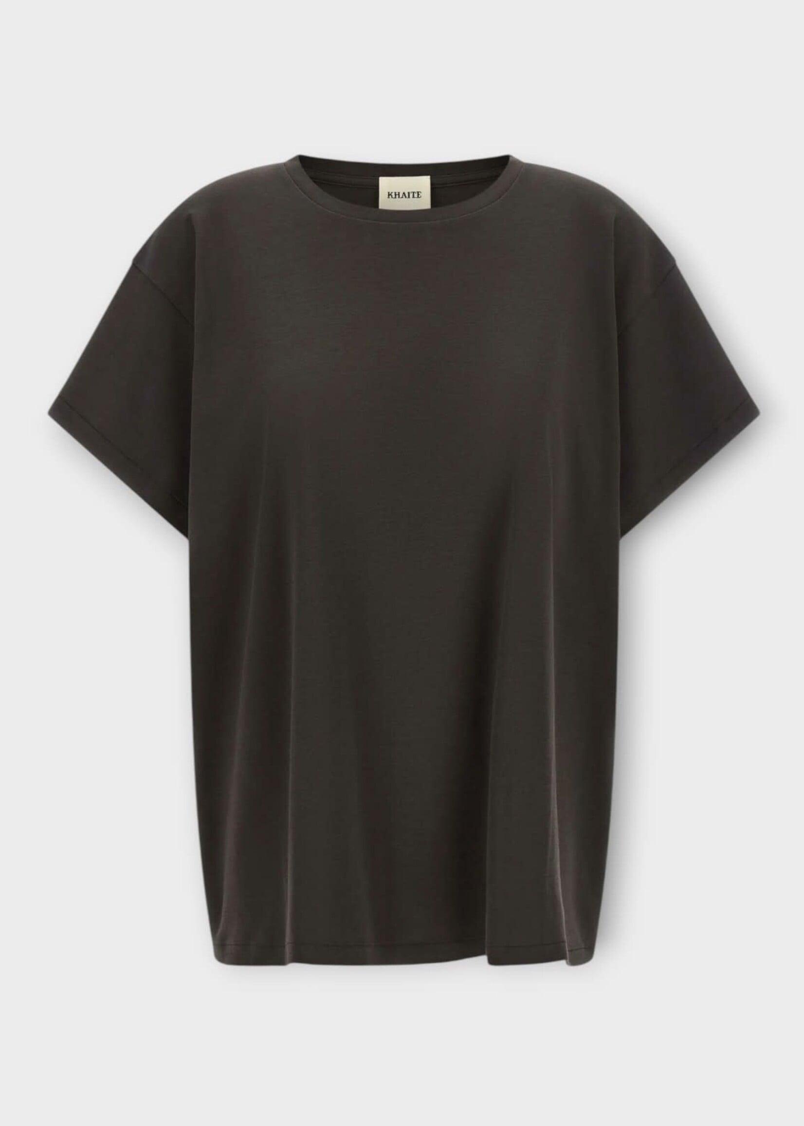 Khaite Khaite Top, Black, Winsley Cotton Ribbed T-Shirt In Black