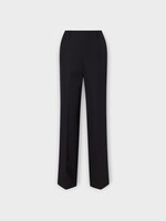 Khaite Khaite Trousers, Black, Grenare Virgin Wool Textured Tailored Trousers In Black