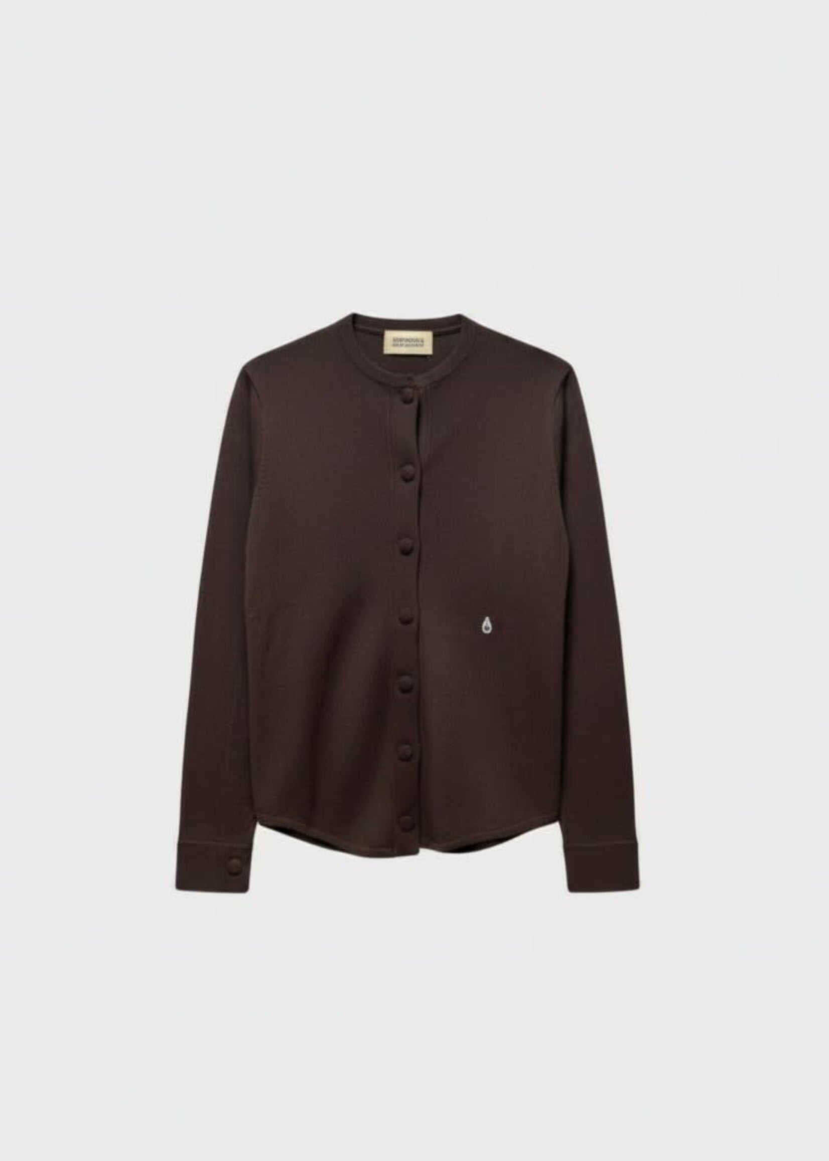 Alexandra Golovanoff Alexandra Golovanoff Knitwear, Brown, Luana Light Cashmere Buttoned Cardigan In Light Chocolat