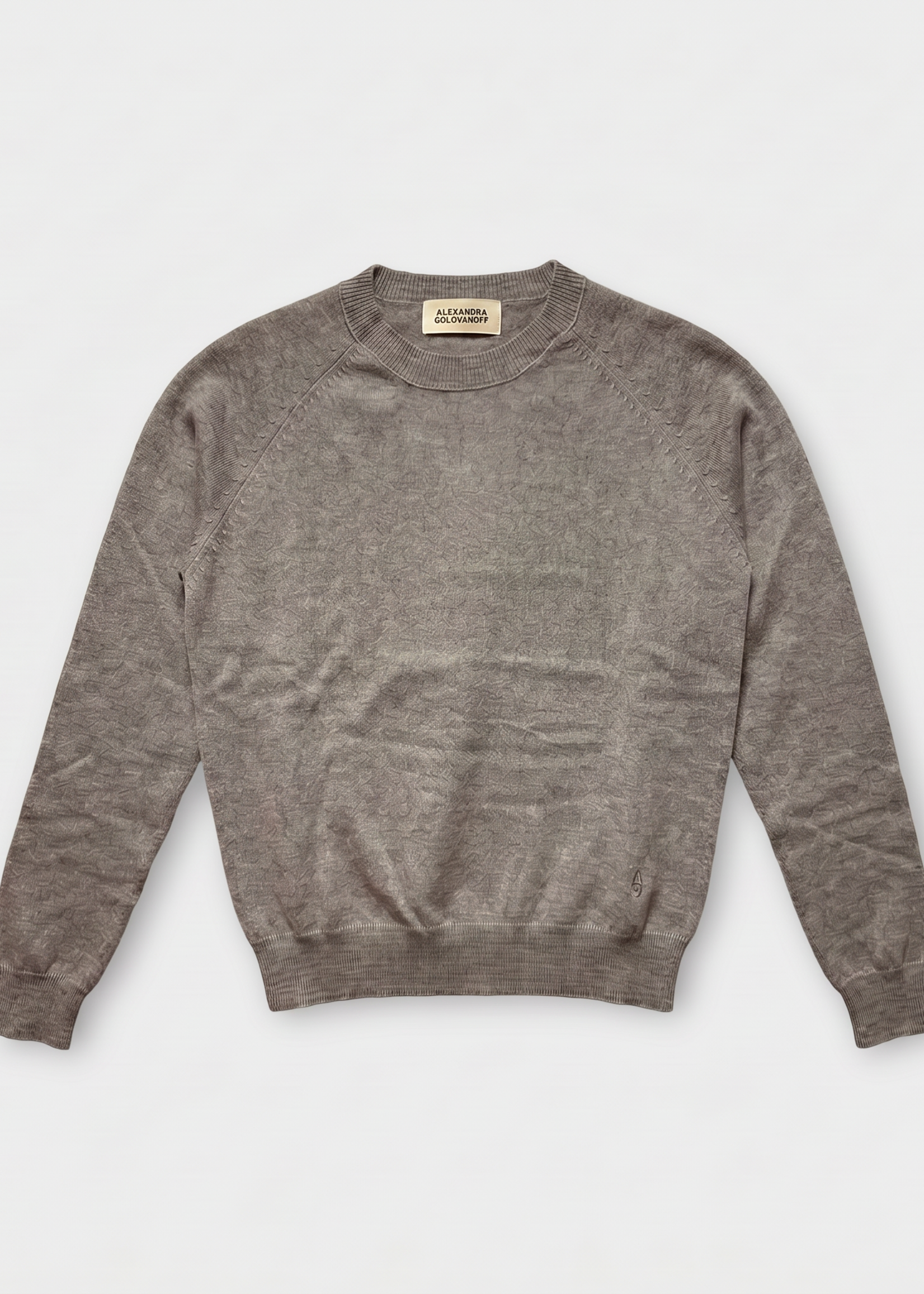 Alexandra Golovanoff Alexandra Golovanoff Knitwear, Beige, Mila Light Cashmere Crewneck Sweater In Vison