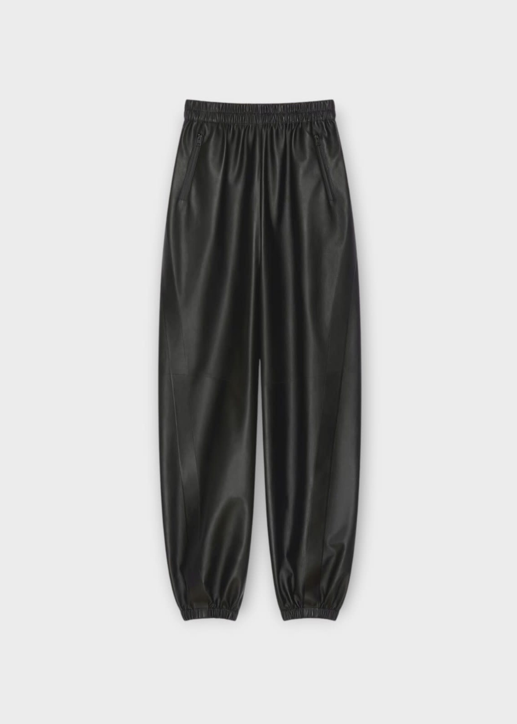 Givenchy Givenchy Trousers, Black, Nappa Leather Tracksuit Elasticated Pants In Black