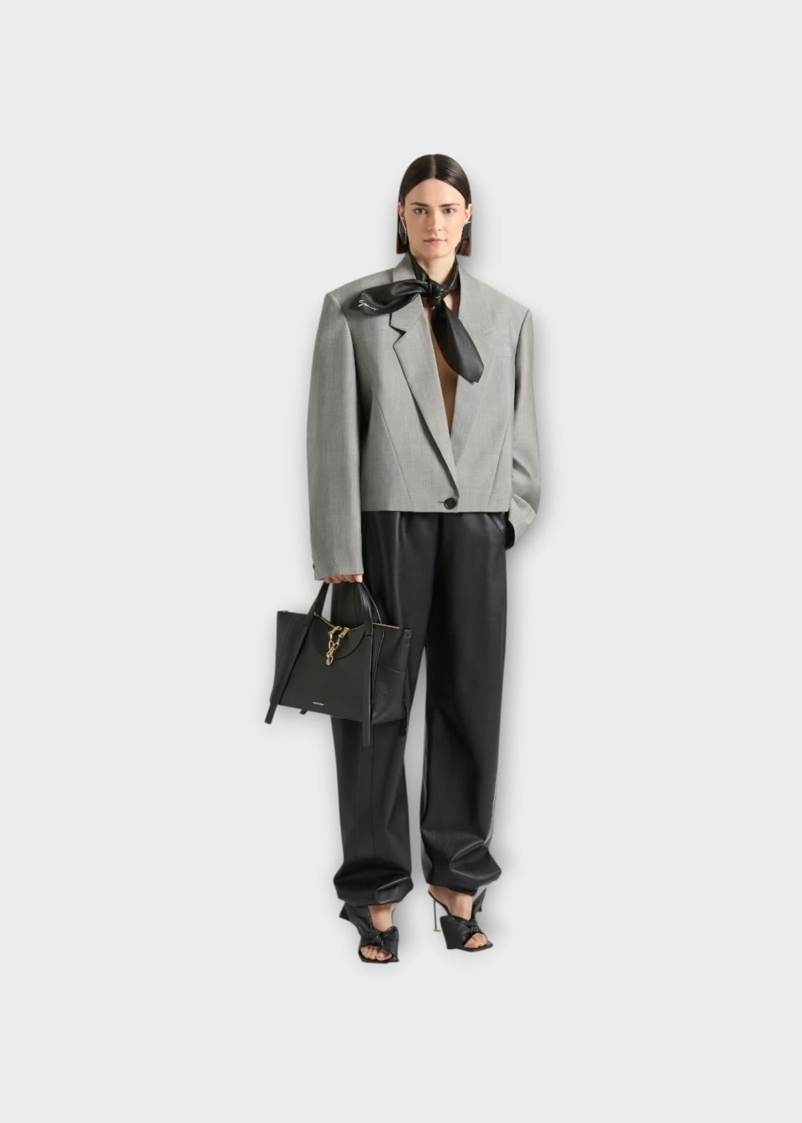 Givenchy Givenchy Trousers, Black, Nappa Leather Tracksuit Elasticated Pants In Black