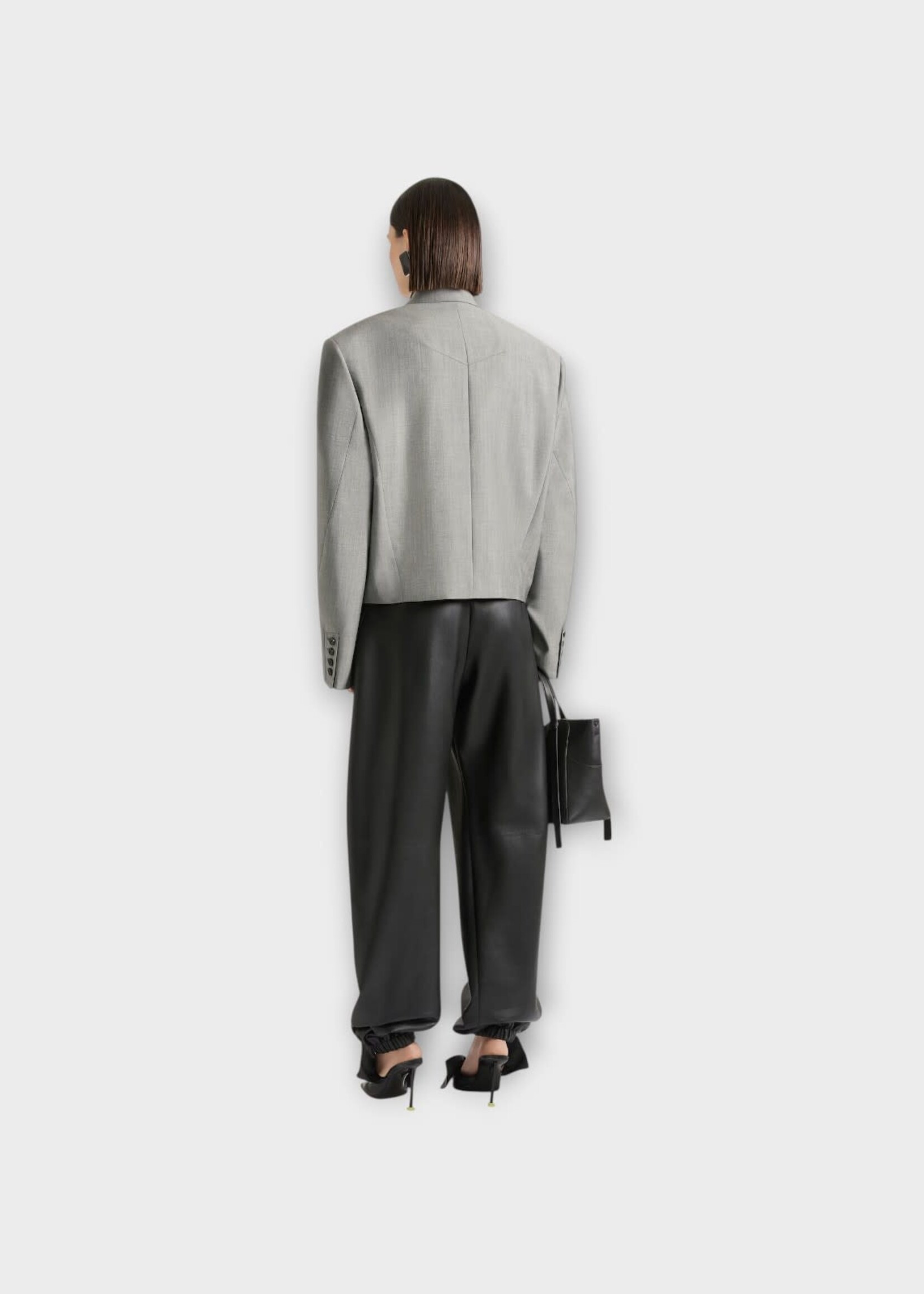 Givenchy Givenchy Trousers, Black, Nappa Leather Tracksuit Elasticated Pants In Black