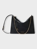 Givenchy Givenchy Bag, Black, Voyou Smooth Calfskin Pouch In Black w/ Metal chain