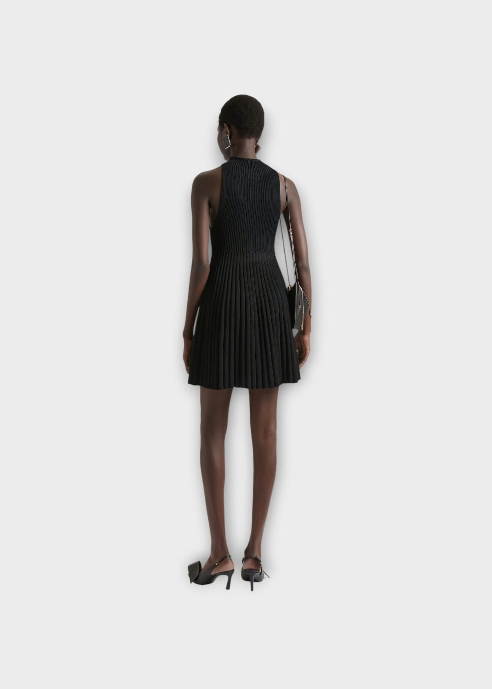 Givenchy Givenchy Dress, Black, High Neck Sleeveless Mini Dress In Black