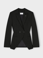 Givenchy Givenchy Jacket, Black, Wool Opened Double Breasted Jacket In Black
