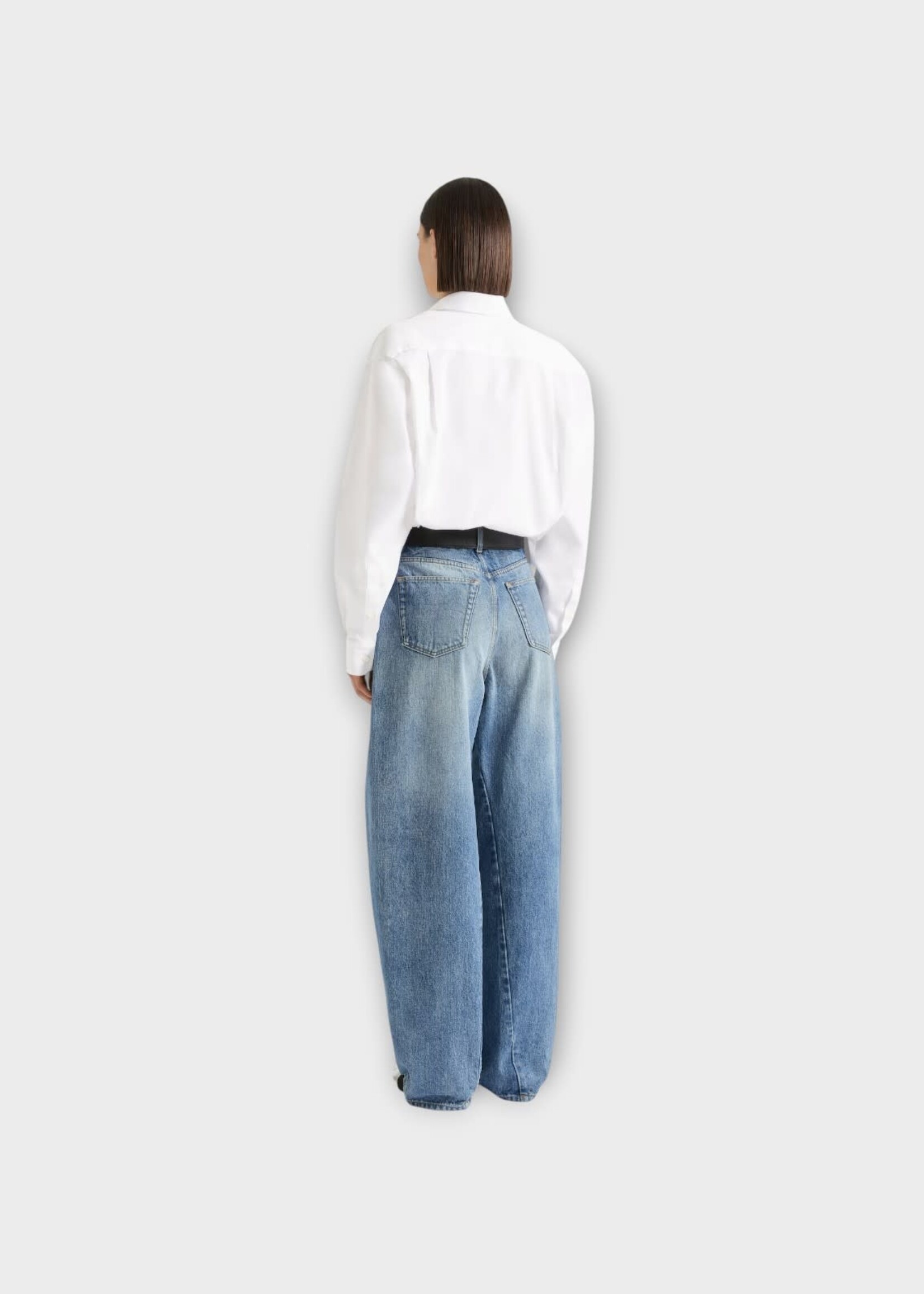 Givenchy Givenchy Jeans, Blue, Cotton Cocoon Denim Pants In Light Blue