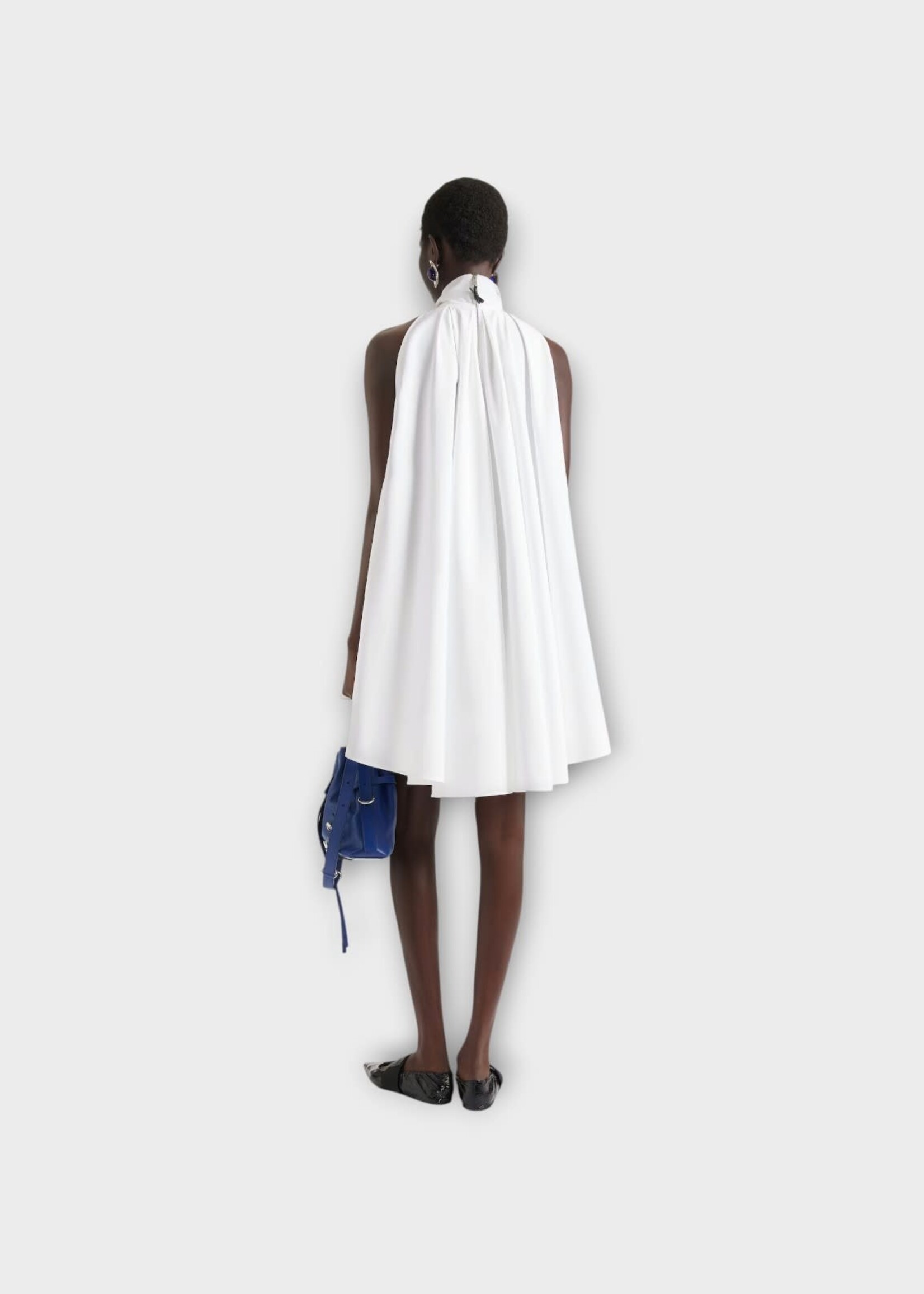 Givenchy Givenchy Dress, White, Cotton Sleeveless Mini Dress In White w/ Bow